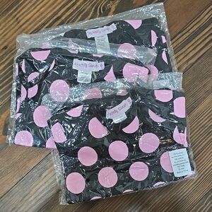 Black and Pink Polka Dot Clothing Set